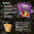 KVITER 1,500 Tetra Mix Snapdragon seeds (Antirrhinum Majus) – Heirloom & Organic Tall Snap Dragon Mix, Annual Flower Garden seeds, Cut Flower Seeds for Planting – Ideal for Outdoor Garden & Containers