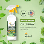 Reliant Pet Peppermint Oil Spray for Rodents- 16oz – Mice Repellent & Rat Deterrent Spray, Squirrel Repellent Indoor & Outdoor, Mint Spray for Rodents, Plant Based, Pet Safe and Made in USA