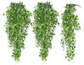 RECUTMS Artificial Hanging Plant - Faux Ivy Vine With White UV Resistant Leaves for Room, Office, Wall Decor (White)