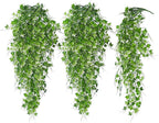 RECUTMS Artificial Hanging Plant - Faux Ivy Vine With White UV Resistant Leaves for Room, Office, Wall Decor (White)