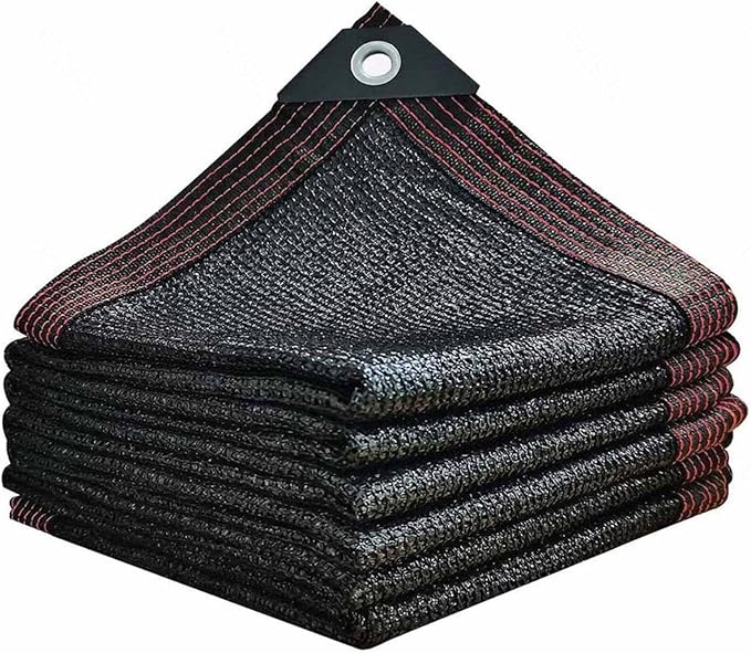 Garden Shade Canopy 4x4 Shade Cloth for Greenhouse Heat Insulation Shade Cloth, Tear Resistance, 90% Shade Sail for Garden Pergola Plant Balcony Courtyard,black-4x7m