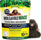 Nature's MACE Mole & Vole MACE – Yard & Garden Granules, Castor Oil Formula, Outdoor Use, Plant & Pet Safe, 160 Fl Oz (Pack of 1)