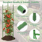 CEWOR Tomato Cage - 3 Pack Tomato Cages for Garden, Up to 51.2" Tall Tomato Trellis Plant Support Garden Stakes, Adjustable Vegetables Structures for Pots, Raised Garden Bed, Climbing Plants Outdoor