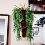 Toprooms 4pcs Artificial Hanging Plants Fake Hanging Plant Fake Plants Faux Fern Ivy Vines Outdoor UV Resistant Plastic Hanging Plants Artificial Decor (Ferns)