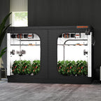 Spider Farmer 10x5 Grow Tent, 120"x60"x80", with Hook for Controller, 1680D Thicken Mylar Canvas, Enlarged View Window for Indoor Hydroponic Growing for SF7000, SE7000, G7000