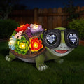 Solar Turtle Garden Decor Statue - Turtle Garden Statues with Love LED Lights,Outdoor Figurine Decorations for Outside Yard, Lawn, Patio, Porch, Balcony, Unique Birthday Gifts for Mom Women Grandma