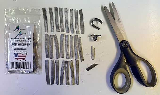 Awesome Aquatic Plant Anchors/Weights Strips Lead Ribbon Live Plants Weight Anchor Aquarium (10 Pack Strips)