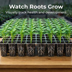 Gardzen 5 Pack BPA Free Seed Starter Tray Kit, 40 Cell Reusable Seedling Trays with Humidity Vented Domes and Base