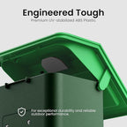 Bird Feeder with Camera Solar Powered 2K HD Video, 10,000+ Species AI Recognition, Real-Time App Alerts, and Weatherproof Design for Effortless Birdwatching, Gift for Father's Day, Grass Green