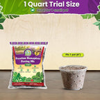 DUSPRO 1QRT Pre-Mixed House Plant Potting Mix 7in1 with Potting Soil Indoor Plants, Tropical Indoor Potting Soil with Pine Bark, Pumice, Coco Coir, Perlite, Worm Castings, Gypsum, Peat Moss