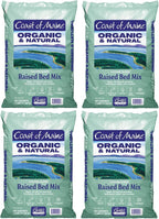 Coast of Maine Castine Blend Organic and Natural Raised Bed Mix, 1 cu ft (Pack of 4), RTU for Growing Vegetables, Herbs and Flowers