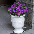 Nigirior Artificial Fake Flowers for Outdoor Décor 6 Bundles UV Resistant Fake Plants for Planter Faux Impatiens for Home Porch/Garden Stunning（Purple）
