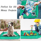 Large Plant Repotting Mat, Waterproof Repotting Tray for Indoor Plants Potting Soil, Gardening Tray Mat, Portable Potting Tray Soil Mat for Indoor House Plants Succulents Orchid