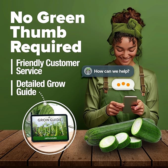 HOME GROWN Luffa Seeds 80+ Heirloom Non-GMO Loofah Gourd Seeds for Planting, High Germination, Natural Bath Sponges, Edible Vining Vegetable Garden, Harvest Young Gourd (Luffa aegyptiaca)