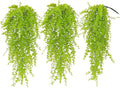 Fake Hanging Plants Faux Vine Leaves Artificial Green Eucalyptus Plants Fake Hanging Eucalyptus Leaf Plant Decorate Indoors Outdoors Decor of Living Room Kitchen Yard Garden Bedroom Wall(Light Green)