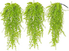 Fake Hanging Plants Faux Vine Leaves Artificial Green Eucalyptus Plants Fake Hanging Eucalyptus Leaf Plant Decorate Indoors Outdoors Decor of Living Room Kitchen Yard Garden Bedroom Wall(Light Green)
