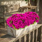 lovemoon 16 Pcs Artificial Geranium Plant Realistic Silk Flowers for Outside UV Resistant Faux Geraniums Flowers for Indoor Outdoor Home Garden Office Decoration (16, Rose Red)