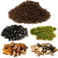 DIY Terrarium and Succulent Planter Kit | Includes Organic Soil Mix, Hoffman Charcoal, Orchid Bark, Decorative River Rock and Moss| Plus Free Nautical Ebook by Joseph Rains