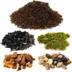 DIY Terrarium and Succulent Planter Kit | Includes Organic Soil Mix, Hoffman Charcoal, Orchid Bark, Decorative River Rock and Moss| Plus Free Nautical Ebook by Joseph Rains