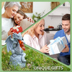 WENYLE Solar Garden Outdoor Statues Flame Dragon with Solar Lights, Lawn Decor Cool Drake Figurine for Patio Balcony Yard, Yard Unique Christmas Birthdays Gift for Mom Grandma