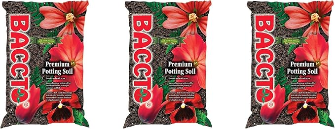 Michigan Peat General All Purpose Potting Soil with Perlite for Indoor Outdoor Pots, Planters, Raised Bed, and Container Gardening, 50 Pounds (3 Pack)