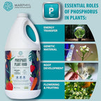 MARPHYL Organic Liquid Phosphate Soil Enhancer – Phosphorus Fertilizer for Root Development & Bloom Support, Ideal for Garden Flowers, Vegetables, Succulents & Hydroponics