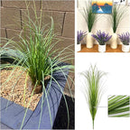 CATTREE Artificial Plants Fake Wheat Grass Shrubs, Faux Greenery Plastic Bushes Tall Stems for Outdoor Indoor Wedding Christmas Decoration Office Yard Table Arrangements Planter Filler Decor 8 Pack