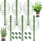 Legigo 6 Packs 18inch Plant Support Cages with 3 Adjustable Support Rings- Small Tomato Cage for Pots Plant Holder for Home Garden Balcony for Orchids, Tomato, Vegetables, Flowers, Climbing Plants