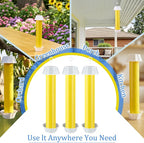 Qualirey 12 Pcs Fly Traps for Indoor Outdoor Hanging Fruit Fly Stick Trap Sticky Mosquito for Home Insect 10 x 2.5 Inches (Bright,Yellow)