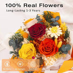 Vrioca Flowers for Delivery, Preserved Flowers Bouquets, Birthday Gifts for Women Mom