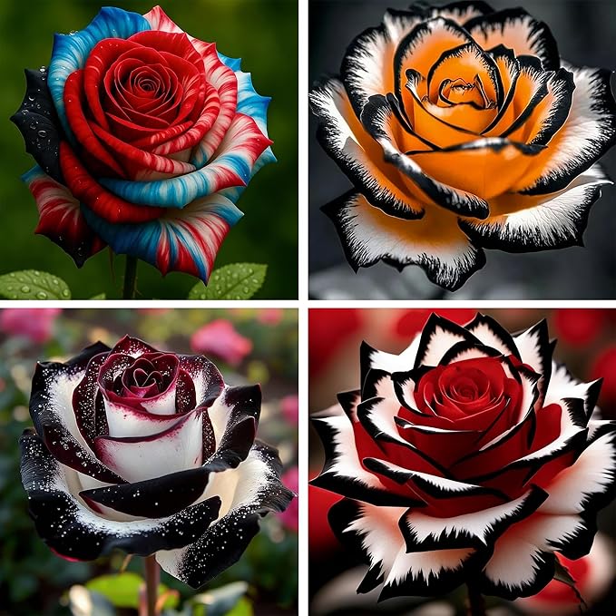 Rare Rose Seeds for Planting, 100+ Perennial Rose Seeds, Non-GMO Heirloom Beautiful Flower for Small Garden Border, Home Outdoor