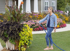 Dramm RainSelect Rain Wand – 16 Inch Aluminum Watering Wand with 9-Pattern Adjustable Spray Head & One Touch Thumb Control Valve – Garden Hose Wand for Containers, Raised Beds & Hanging Baskets – Red