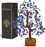 Lapis Lazuli Chakra Tree - Crystal Tree, Money Tree, Chakra Tree of Life, Healing Stone, Gemstones and Crystals, Crystal Tree for Positive Energy