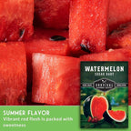 Sugar Baby Watermelon Seeds - Grow Little Round Icebox Watermelons at Home - Non-GMO Heirloom Variety for Planting - Survival Garden Seeds (5 Pack)