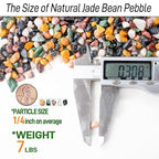 CJGQ 7lb Aquarium Gravel for Plants, 1/4Inch Fish Tank Gravel for Succulent Cactus and Bonsai, Decorative River Rocks Pebbles for Gardening, Flower Pots, Landscaping,Terrarium
