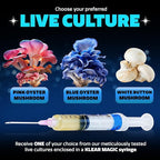 All-In-One Mushroom Grow Kit Bag | Complete Cultivation Kit with Live Cultures, Sterilized Grain Bags, Mushroom Substrate, and Injection port, Easy Grow Various Gourmet Mushroom Species