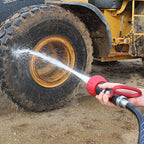 Gilmour Pro Twist Hose Nozzle, Fireman Hose Nozzle for Cleaning and Watering, Heavy Duty Garden Hose Nozzle with Adjustable Spray Pattern, Red