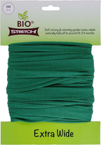 Bio-Stretch Extra Wide Soft Tree Ties - Strong & Stretchy Support for Large Plants & Young Trees - Cut-to-Length Green Garden Tape for Home & Professional Gardening (26 ft / 8M)