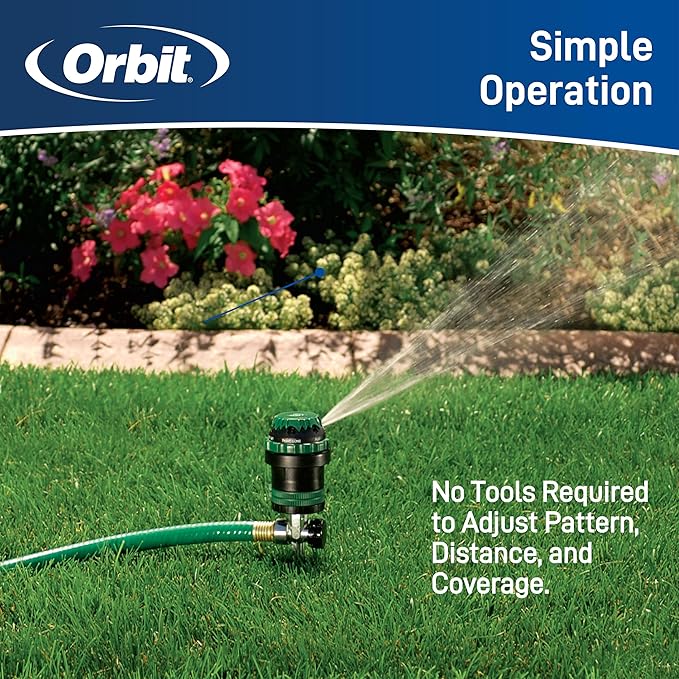 5-Pack Orbit 58573N H2O-6 Gear Drive Sprinkler - Versatile Gear Drive for Efficient Lawn Watering