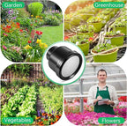 Dreyoo 1 Pack Water Nozzle with 3000 Tiny Holes, 3/4'' Aluminium Alloy Garden Hose Shower Head with PTFE Thread Seal Tape for Outdoor Watering Flowers, Plants, Greenhouse, Nurseryman (2.36'',Black)