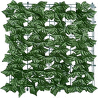 Odtory Artificial Ivy Privacy Fence Wall Screen: 72 x144 in UV-Anti Faux Greenery Backdrop Ivy Vine Leaf Hedges Fence Panels for Patio, Balcony, Garden, Backyard Indoor Outdoor Green Wall Decor