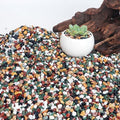 CJGQ 7lb Aquarium Gravel for Plants, 1/4Inch Fish Tank Gravel for Succulent Cactus and Bonsai, Decorative River Rocks Pebbles for Gardening, Flower Pots, Landscaping,Terrarium