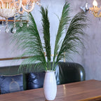 Green Pampas Grass Decor Tall for Floor Vase, Dried Pampas Grass, Large Pompas Floral, Elegant Feather Flowers for Wedding Decorations, Living Room Decor (Natural Green, 6pcs 43.3"(110cm))