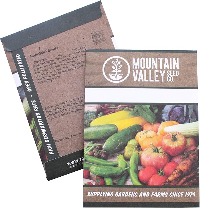 Kale Garden Seeds - Vates Blue Scotch Curled - 2 Gram Packet - Non-GMO, Heirloom- Vegetable Gardening & Microgreens