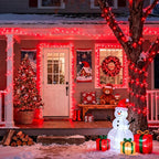 JMEXSUSS Red Valentines Day Decor Lights Clear Wire, 66ft 200 LED Red Christmas String Twinkle Fairy Lights Outdoor Indoor Plug in for Room Party Tree Valentines Day Decorations