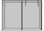 Outsunny 6' x 3' x 5' Crop Cage, Plant Protection Tent with Zippered Doors for Vegetable Garden, Backyard, Black