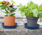 LWALRS Plant Saucer 14 Inch 4 Pack 6 8 10 12 14 16 18 20 25, Plastic Plant Trays for Pots，Extra-Deep Plant Water Dray Tray, Bird Bath Bowl, Heavy Flower Plant Saucers Indoors and Outdoor No Holes