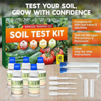 Soil Test Kit -140 Test- 2026 Version- Testing PH Ammonia Nitrogen Phosphorus and Potassium - Tester for Your Vegetable Garden Lawn and Soil
