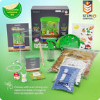 Dan&Darci Light-Up Terrarium Kit for Kids - STEM Science Kit - Educational DIY Toy for Boys & Girls - Birthday Gift - Craft Project Idea for Ages 6 7 8 9 10 11 12 Year Old - Craft for Boys