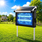 Solar Bug Zapper Outdoor Waterproof, Mosquito Zapper USB-C Rechargeable Solar Bug Zapper Outdoor, 4500V Electric Bug Zapper, Mosquito Trap Fly Zapper Killer for Patio Garden Backyard Camping Garage
